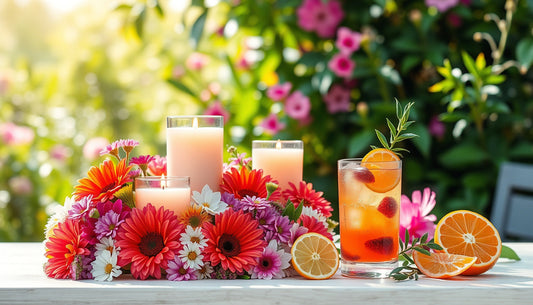 Brighten Your Summer with Glasshouse's New Candles: Flower Therapy & Mocktail Meditation