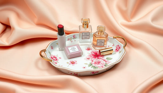 Organize in Style: Discover the Elegant 'Eau de Cologne' Porcelain Trinket Tray for Just $22!